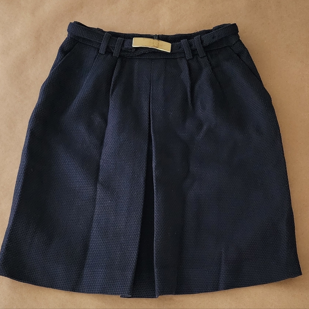 MNG Suit Navy Wool Skirt Size 8